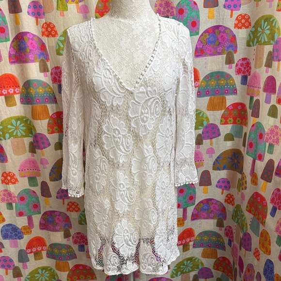 mahina Other - Mahina L/S Lace Cover Up. Large
